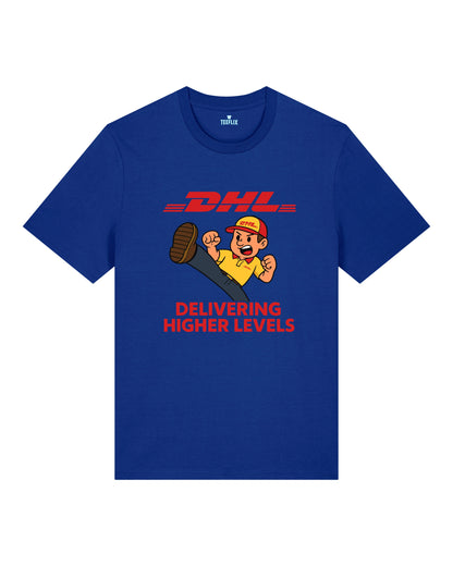 DHL Parodie Delivering Higher Levels Lustiges Shirt | teelavo