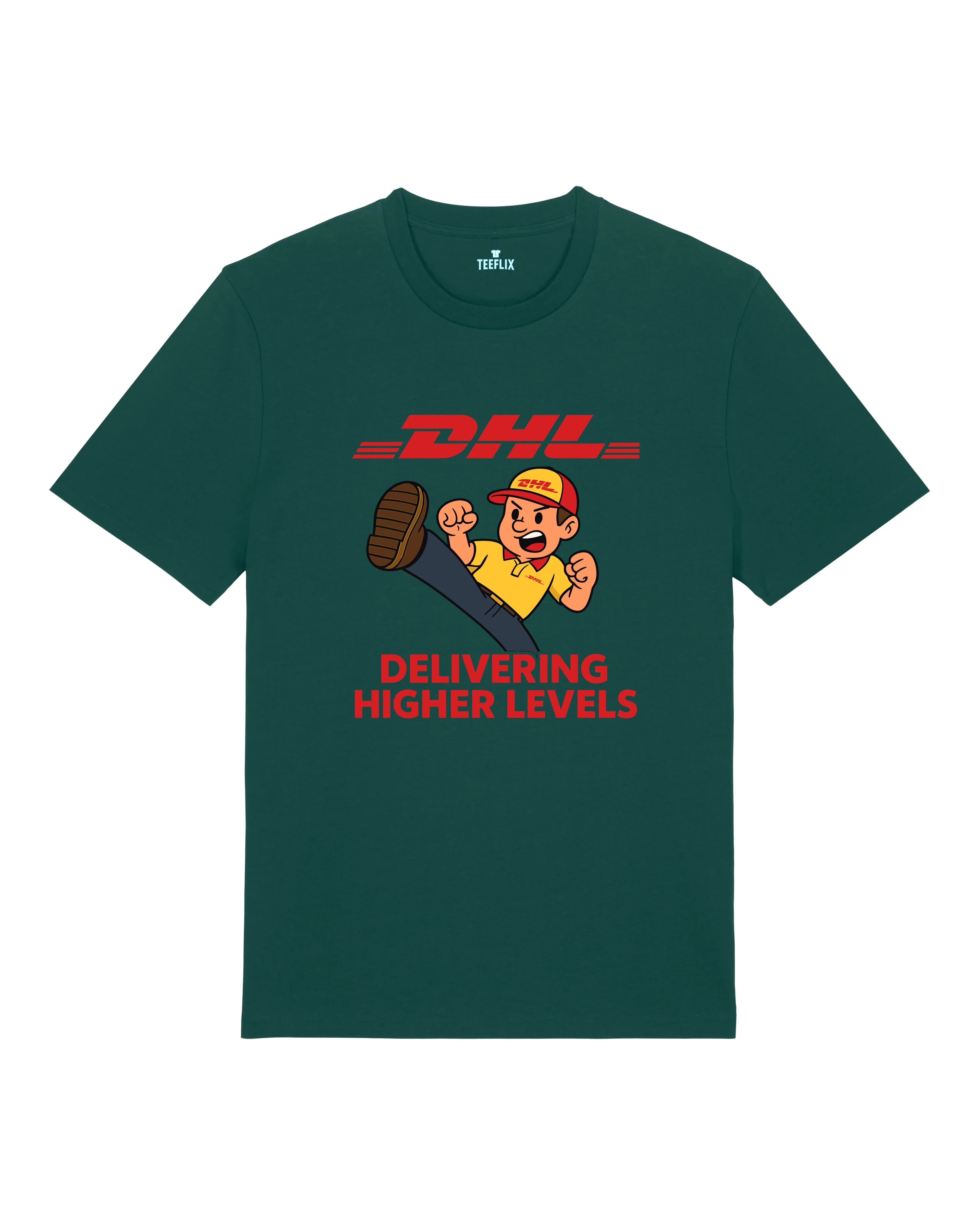 DHL Parodie Delivering Higher Levels Lustiges Shirt | teelavo