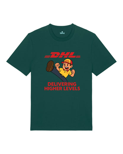 DHL Parodie Delivering Higher Levels Lustiges Shirt | teelavo