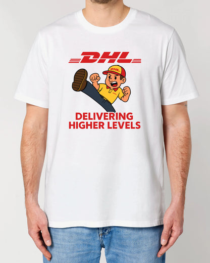 DHL Parodie Delivering Higher Levels Lustiges Shirt | teelavo