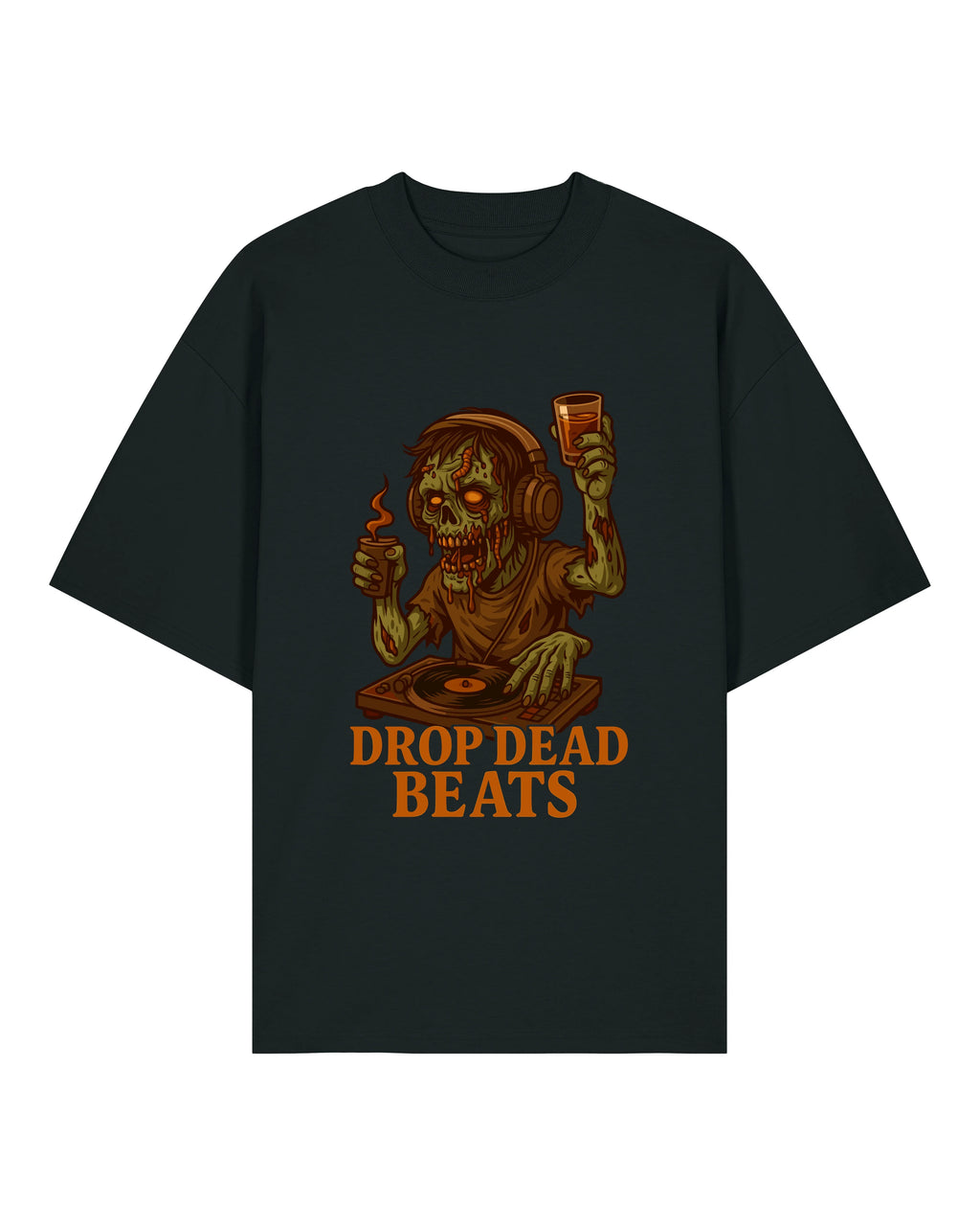 Drop Dead Beats Zombie Halloween Shirt – Lustiges Horror Spruchshirt | teelavo
