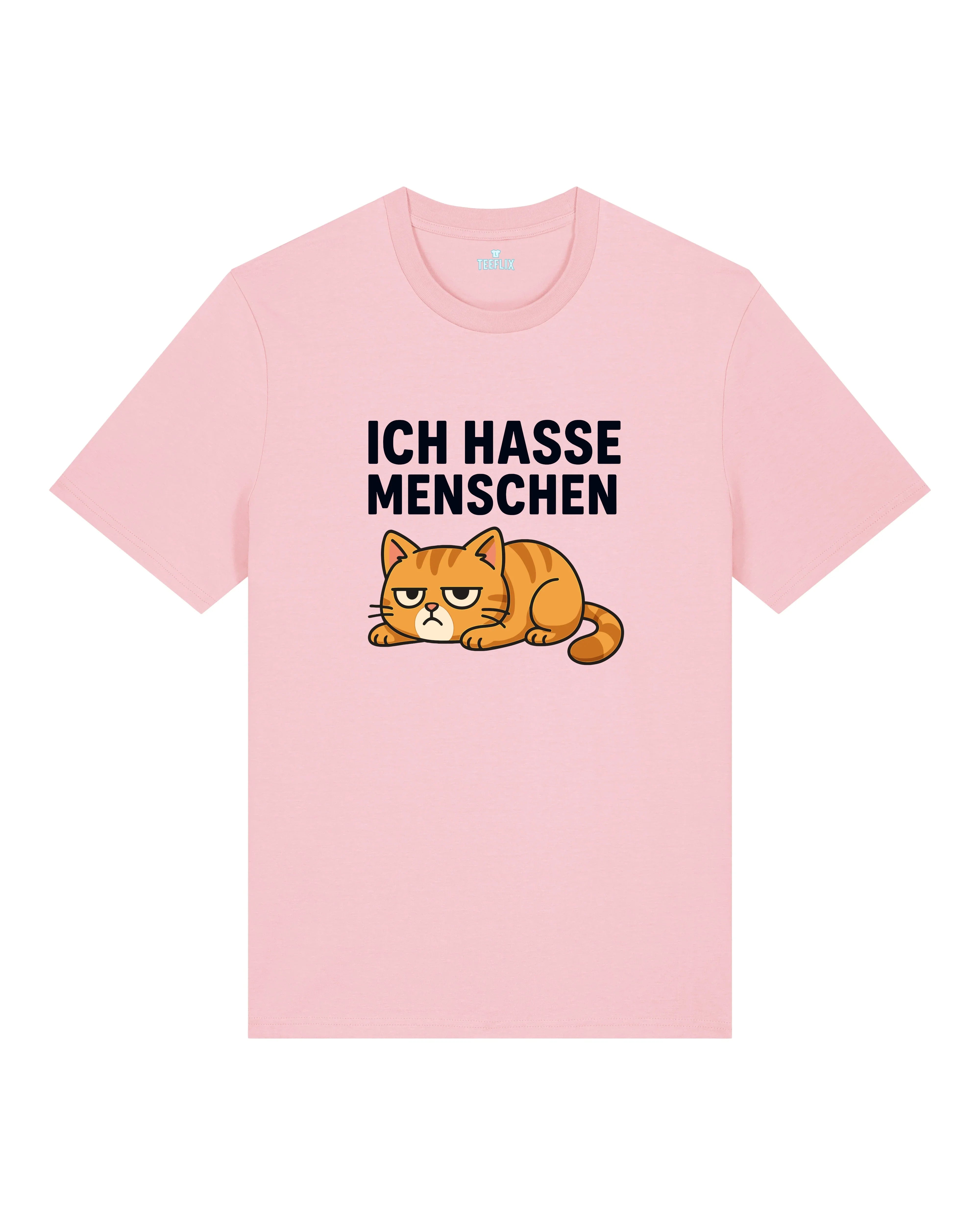 Ich hasse Menschen Lustiges Katzen T-Shirt Spruch | teelavo