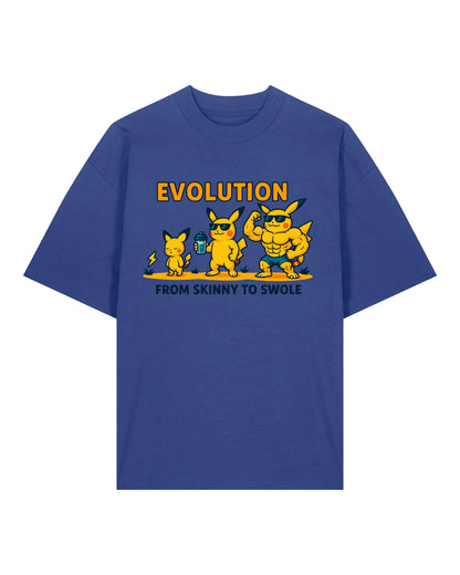 EVOLUTION Skinny to Swole Oversized Gym Shirt Unisex | teelavo