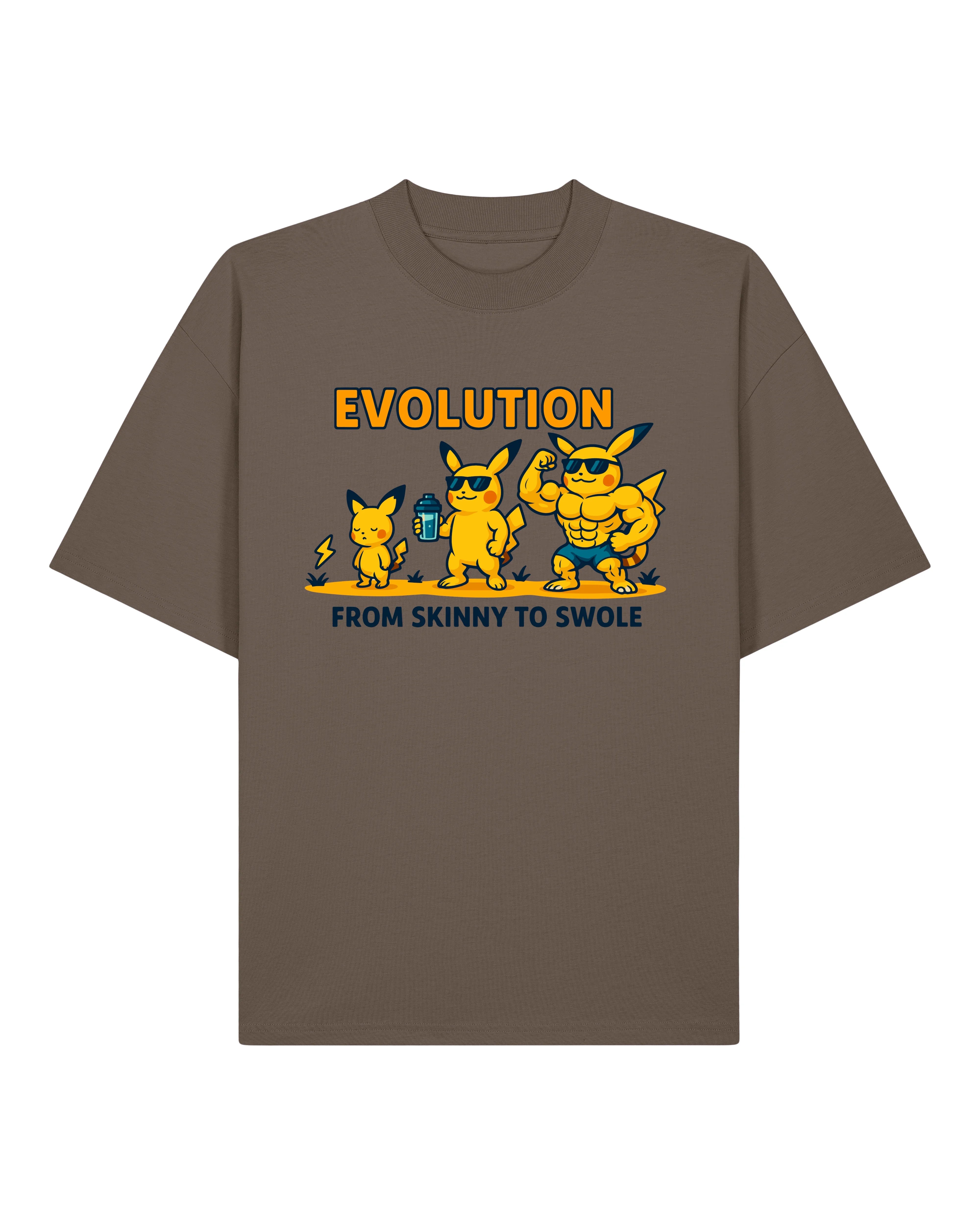 EVOLUTION Skinny to Swole Oversized Gym Shirt Unisex | teelavo