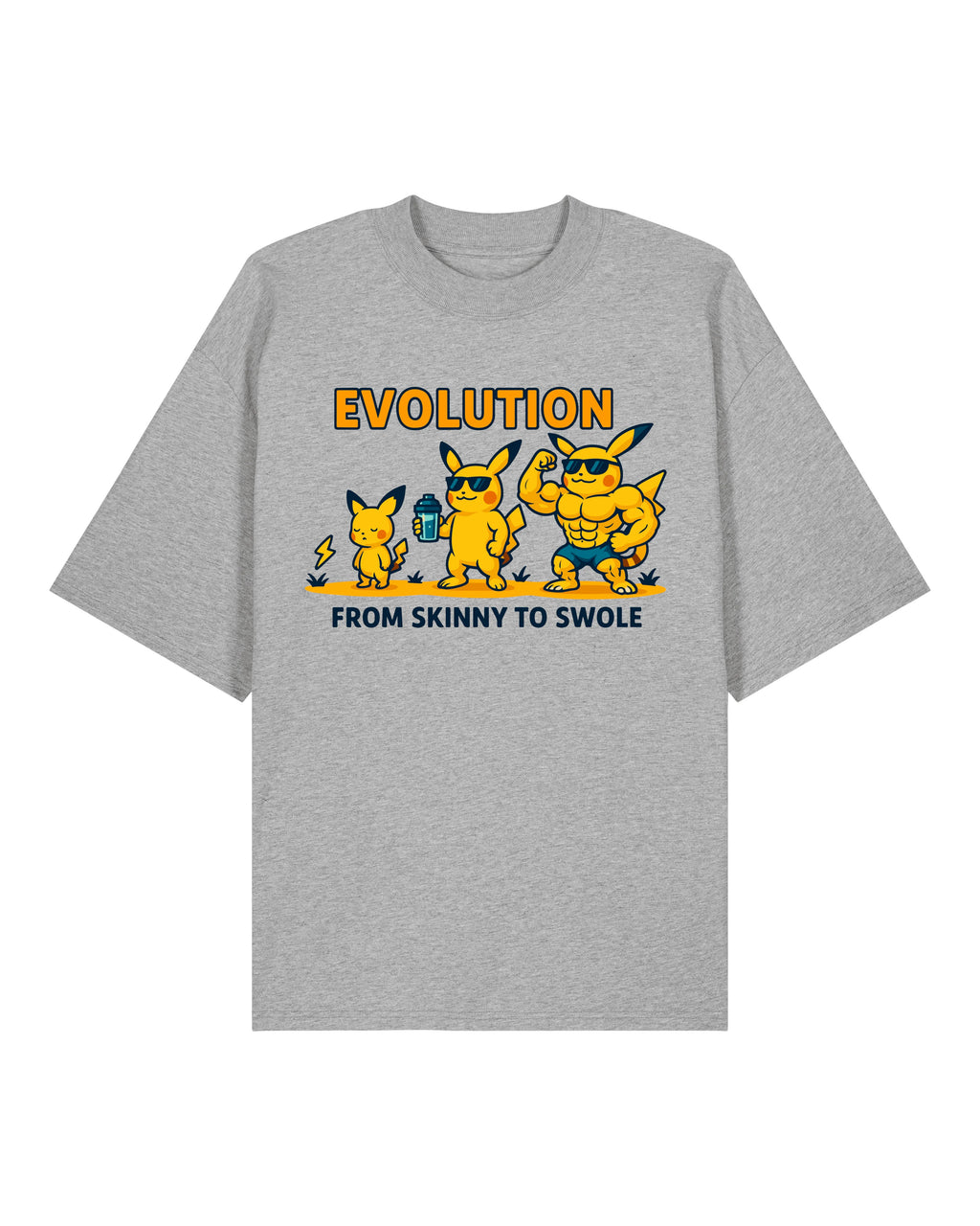 EVOLUTION Skinny to Swole Oversized Gym Shirt Unisex | teelavo