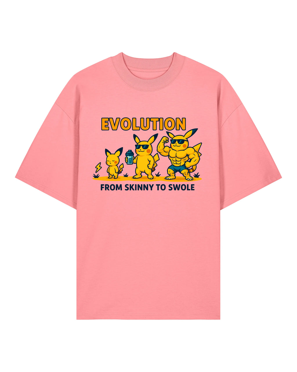 EVOLUTION Skinny to Swole Oversized Gym Shirt Unisex | teelavo