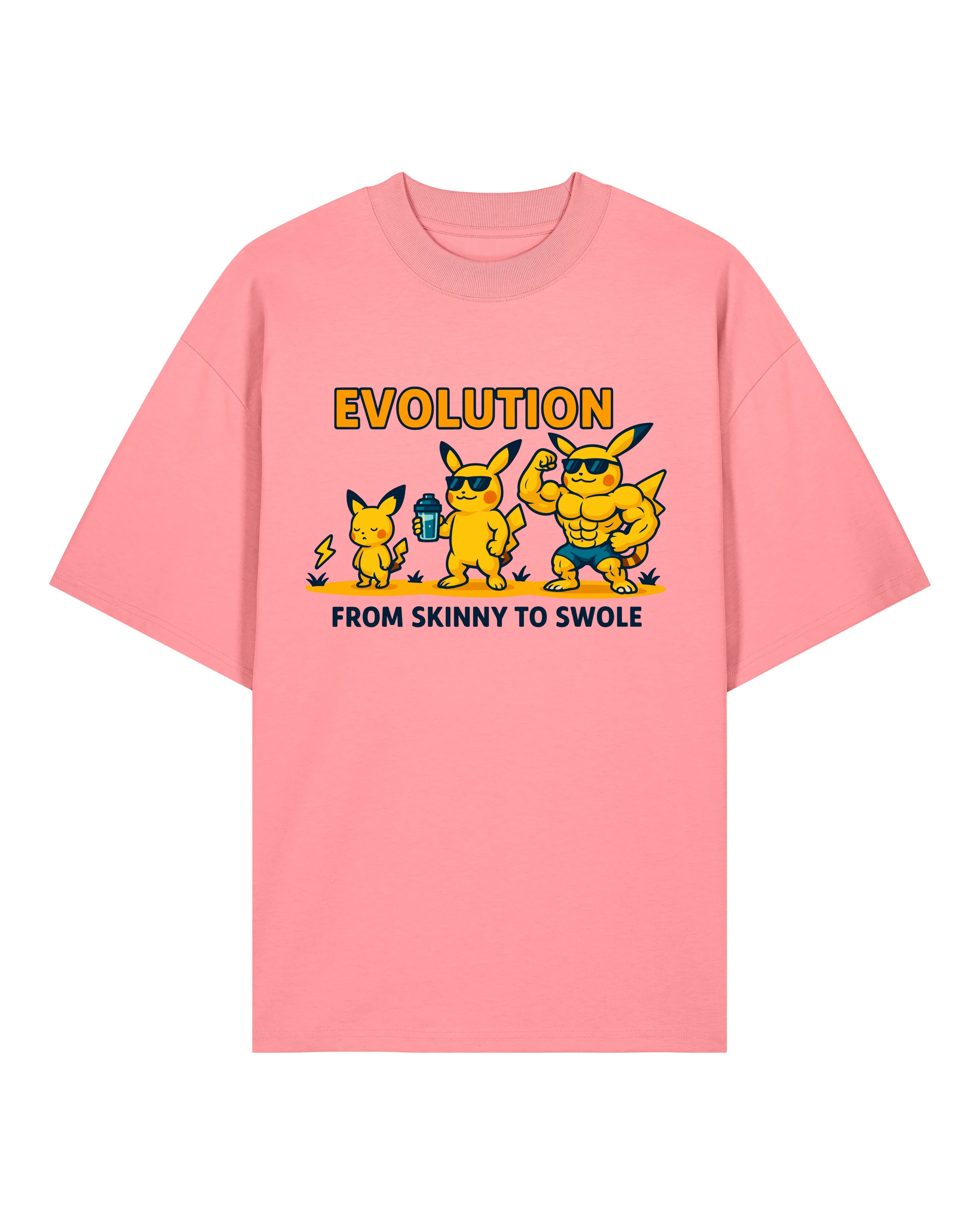EVOLUTION Skinny to Swole Oversized Gym Shirt Unisex | teelavo