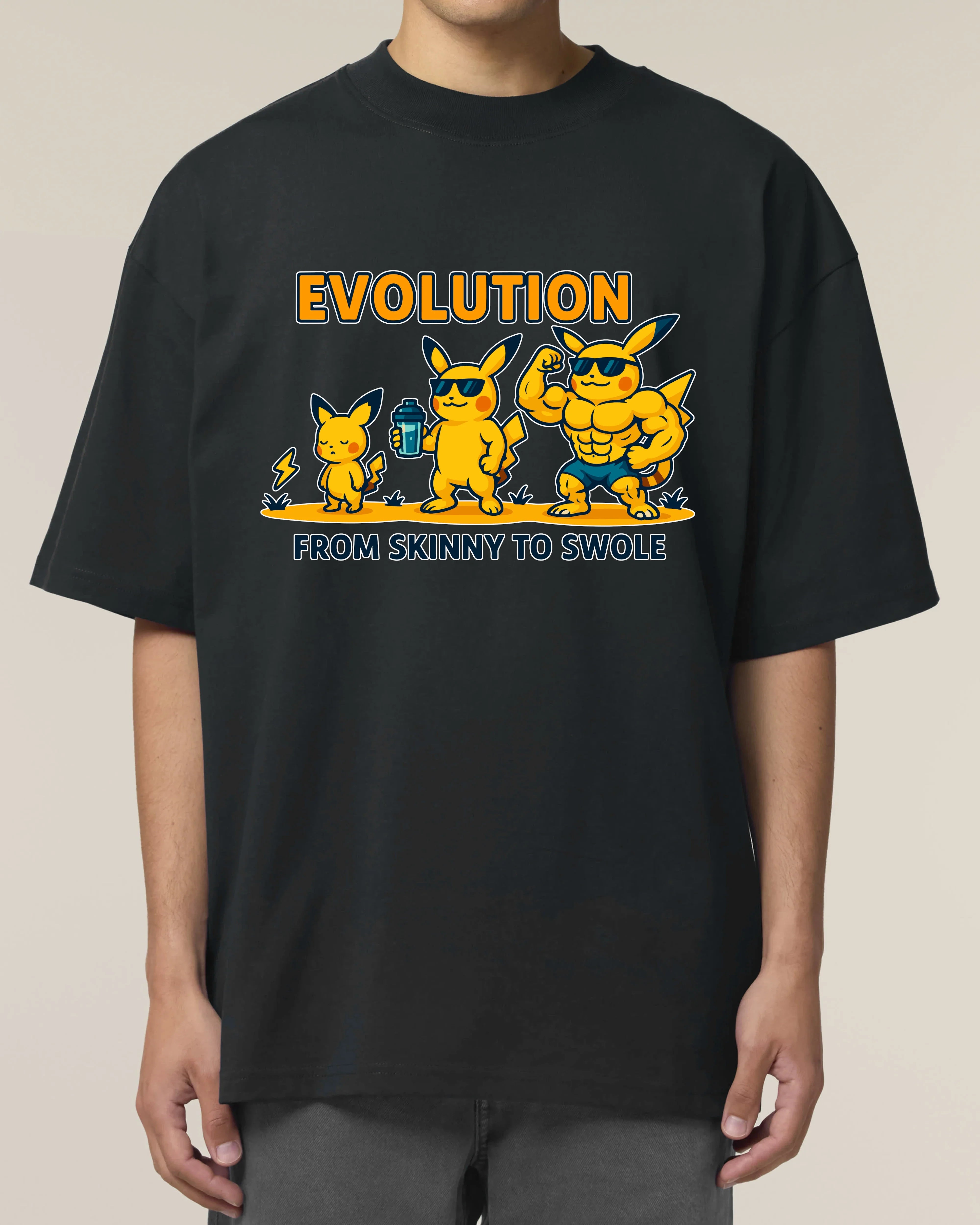 EVOLUTION Skinny to Swole Oversized Gym Shirt Unisex | teelavo