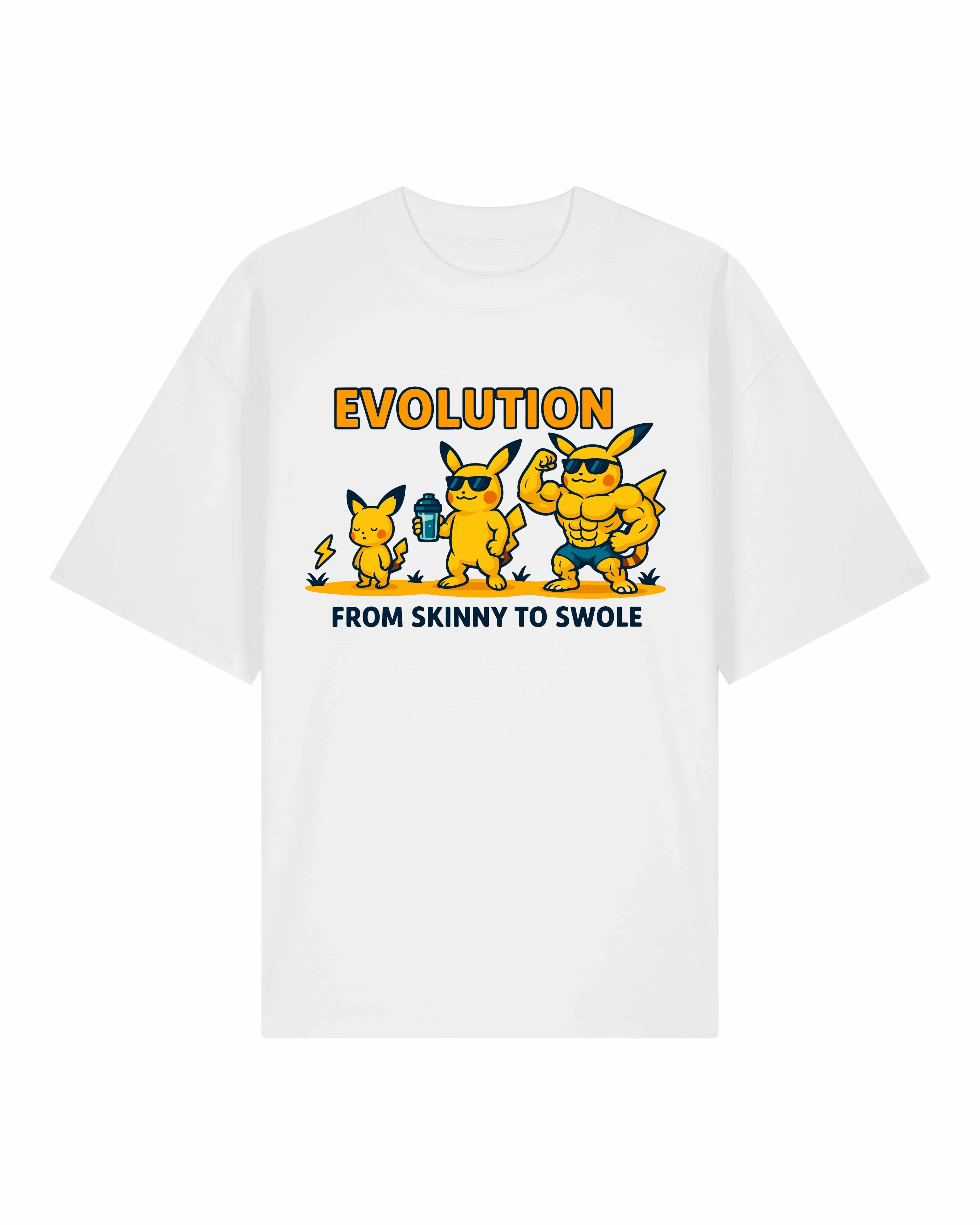 EVOLUTION Skinny to Swole Oversized Gym Shirt Unisex | teelavo