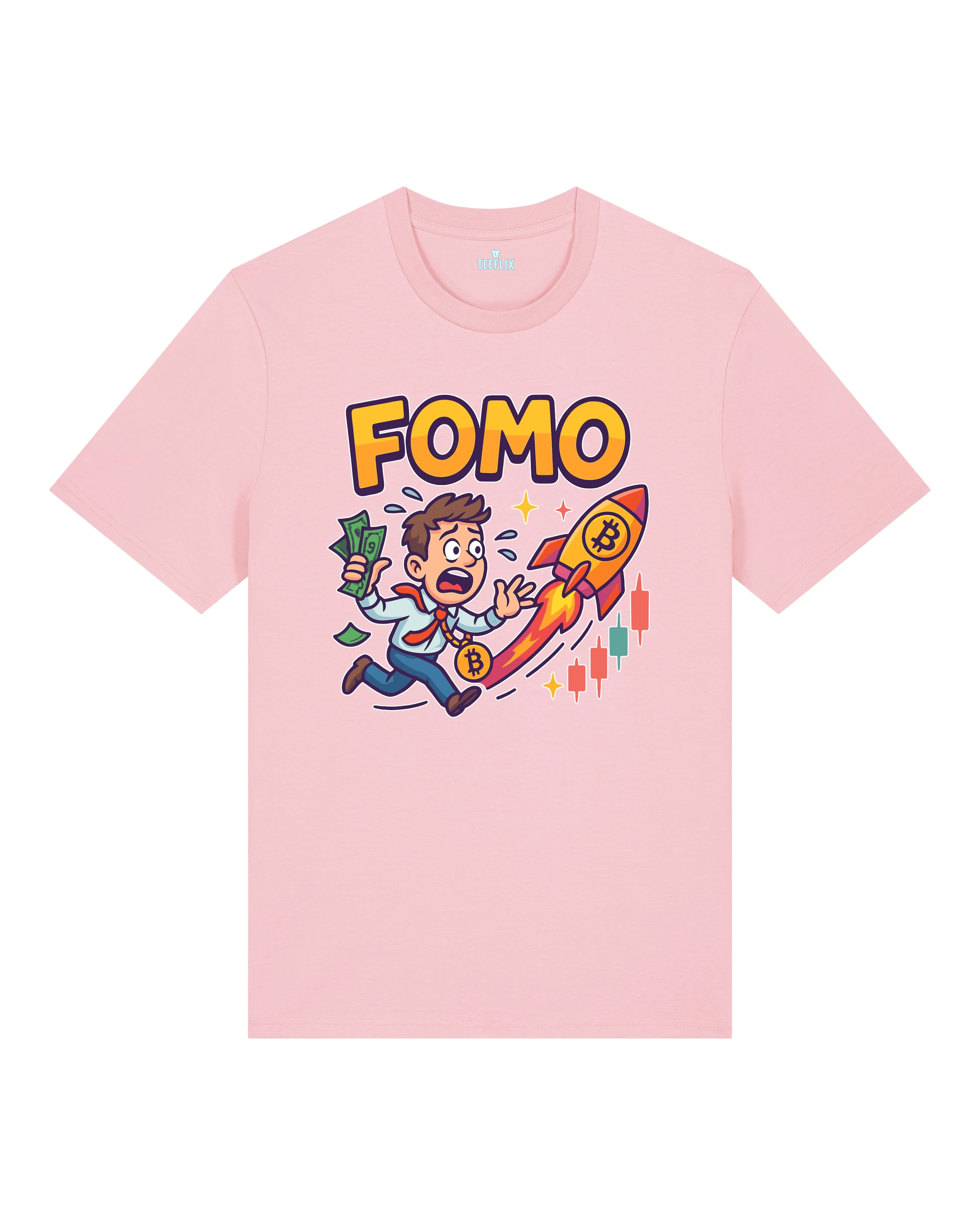 FOMO Bitcoin Rocket Crypto Shirt | teelavo
