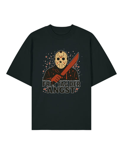 Freitag der Angst | Lustiges Halloween T-Shirt im Slasher-Stil | teelavo