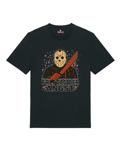 Freitag der Angst | Lustiges Halloween T-Shirt im Slasher-Stil | teelavo