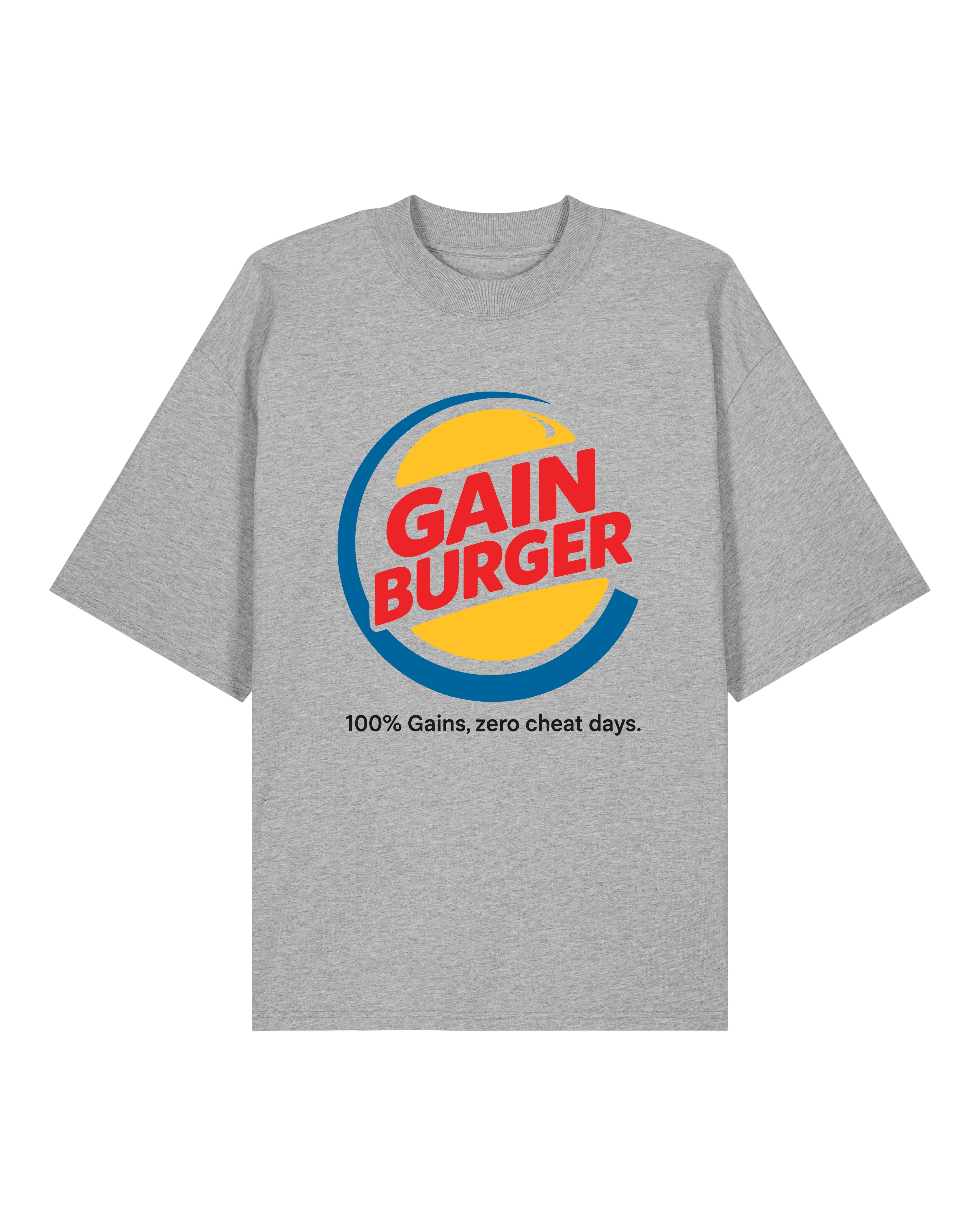 Gain Burger Shirt – Lustiges Fitness Pump Cover T-Shirt für Gym | teelavo