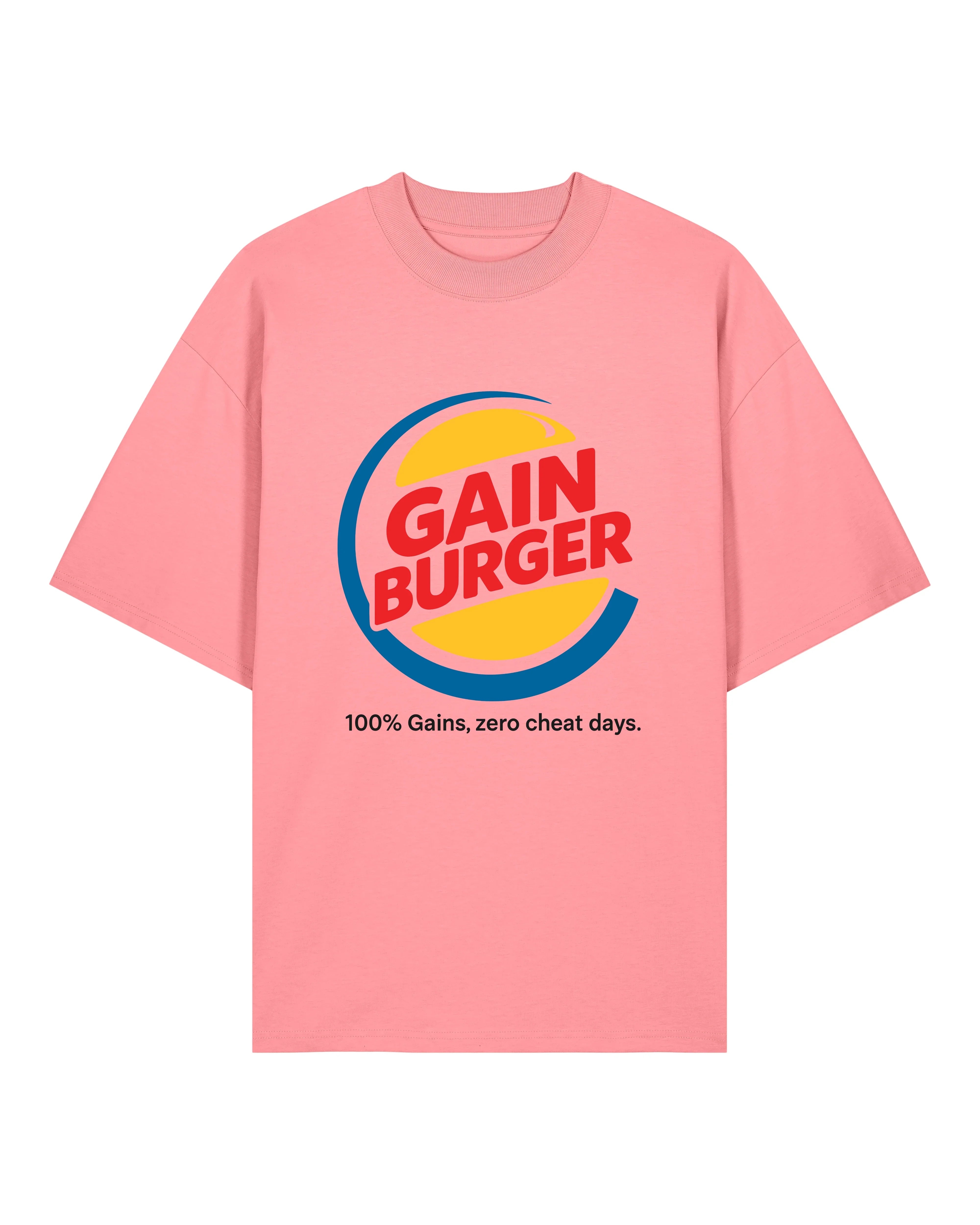 Gain Burger Shirt – Lustiges Fitness Pump Cover T-Shirt für Gym | teelavo
