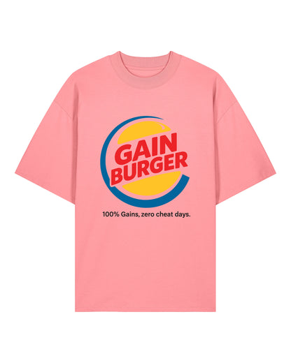 Gain Burger Shirt – Lustiges Fitness Pump Cover T-Shirt für Gym | teelavo