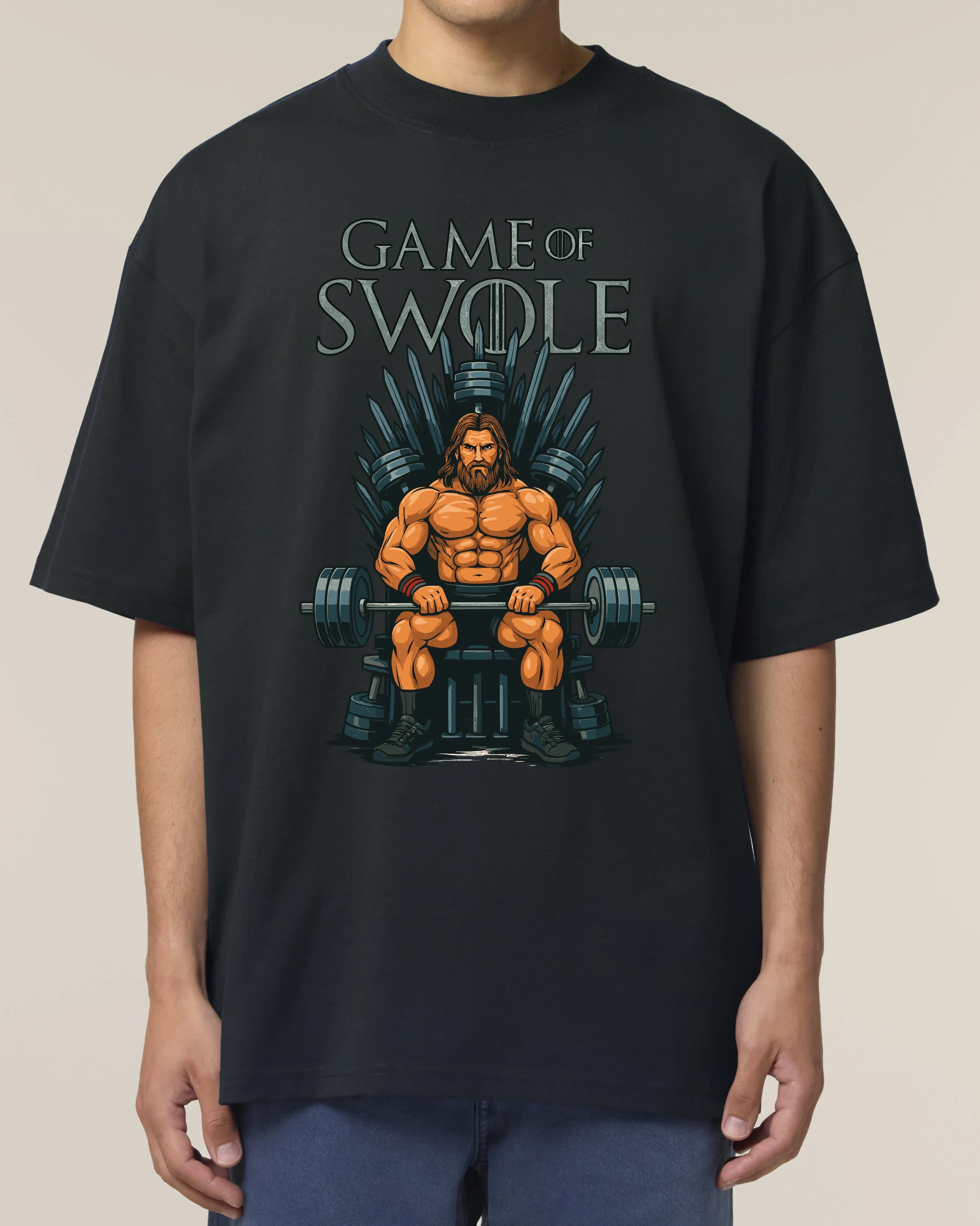 Game of Swole Pump Cover Oversized Gym Shirt Unisex | teelavo