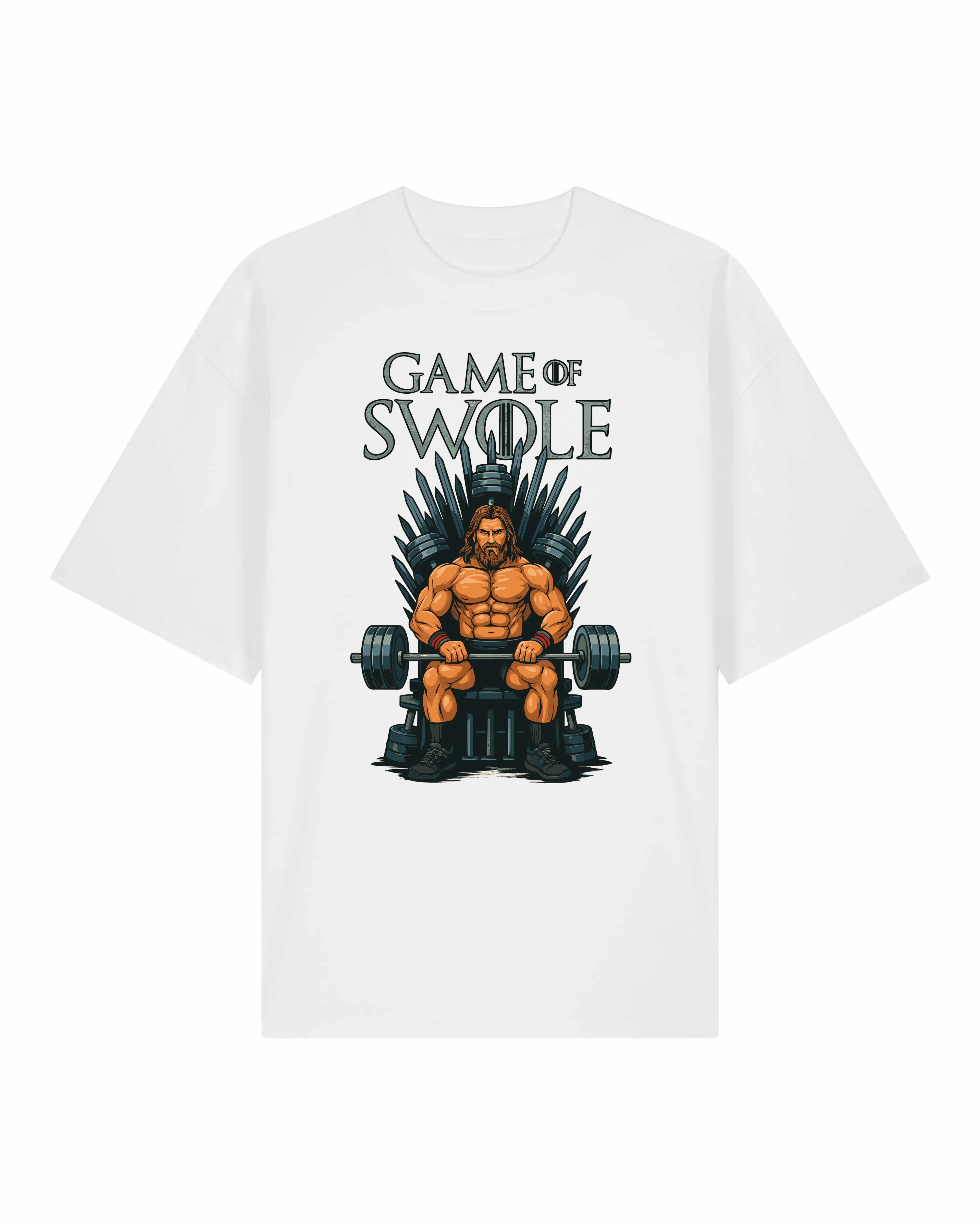 Game of Swole Pump Cover Oversized Gym Shirt Unisex | teelavo