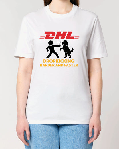 DHL Parodie Dropkicking Harder And Faster Lustiges Shirt| teelavo