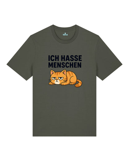 Ich hasse Menschen Lustiges Katzen T-Shirt Spruch | teelavo