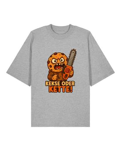 Kekse oder Kette – Lustiges Halloween T-Shirt | teelavo Premium Unisex Shirt