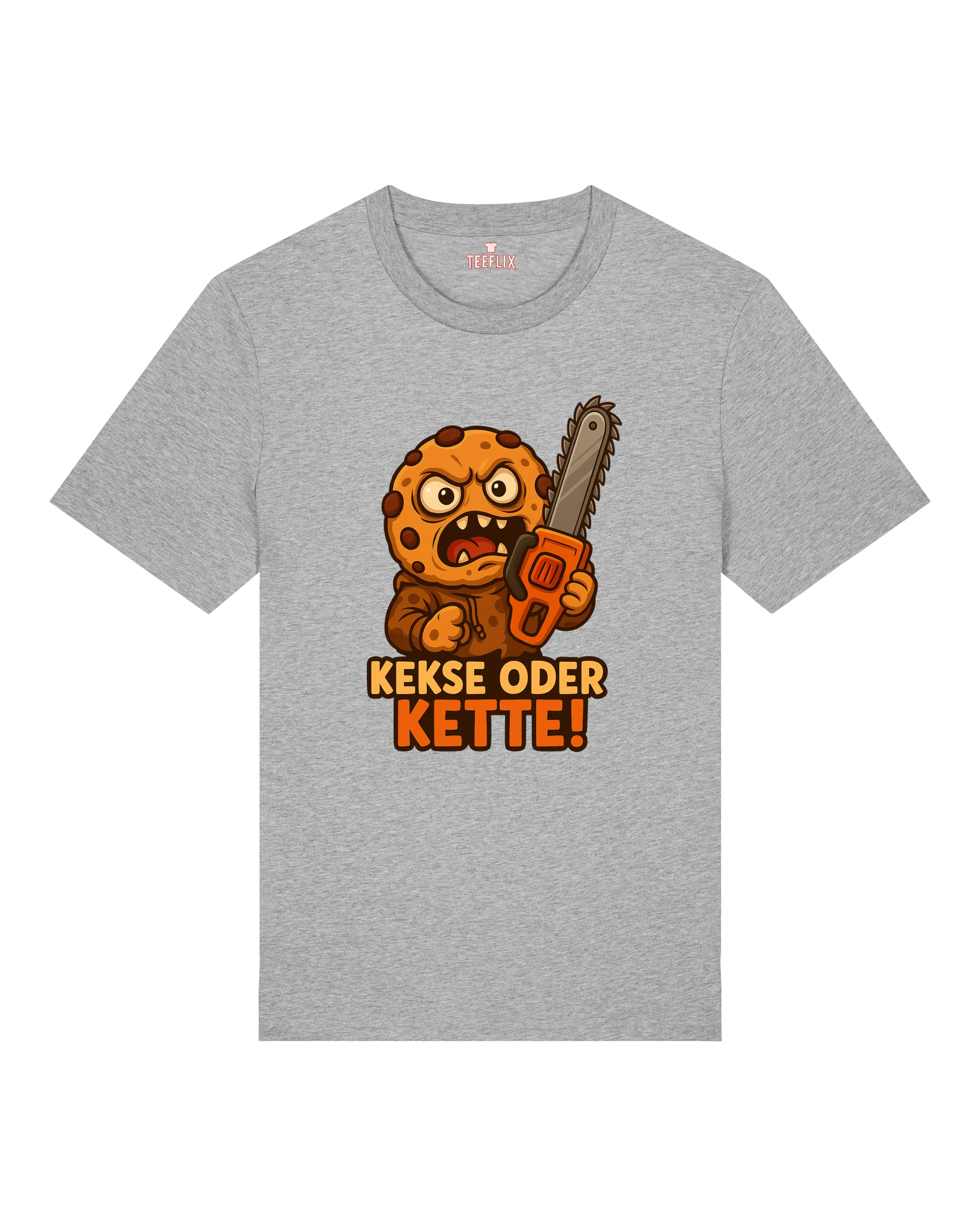 Kekse oder Kette – Lustiges Halloween T-Shirt | teelavo Premium Unisex Shirt