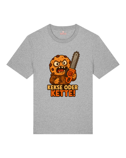 Kekse oder Kette – Lustiges Halloween T-Shirt | teelavo Premium Unisex Shirt