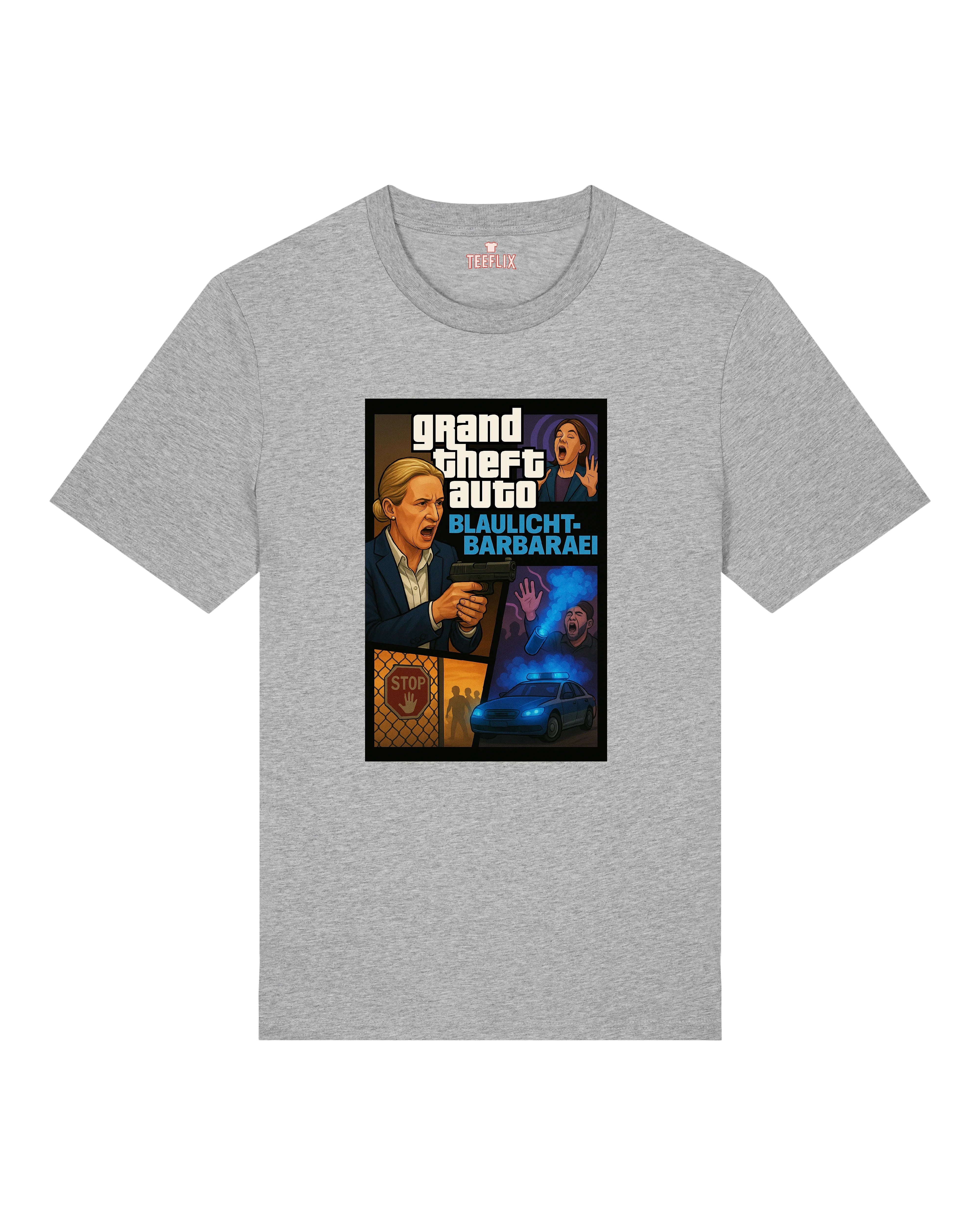 gta Blaulicht Barberaei Oversized Shirt