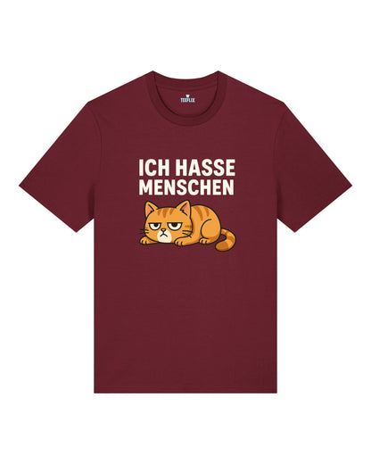 Ich hasse Menschen Lustiges Katzen T-Shirt Spruch | teelavo