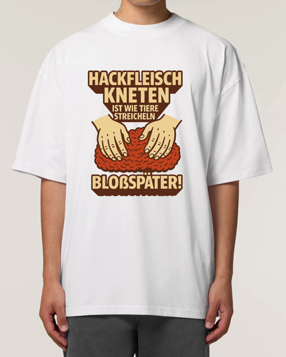 Hackfleisch kneten ist wie Tiere steicheln - Premium Shirt Unisex