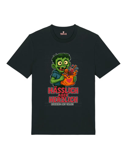 Hässlich aber Herzlich – Zombie Halloween Shirt | Lustiges Premium Unisex T-Shirt – teelavo