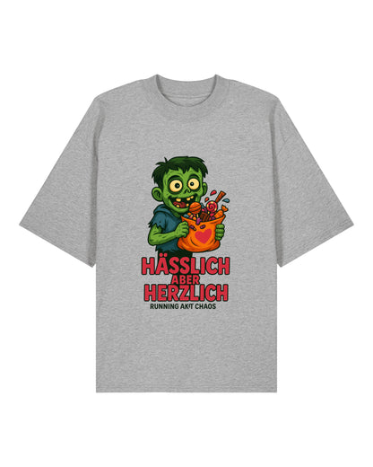 Hässlich aber Herzlich – Zombie Halloween Shirt | Lustiges Premium Unisex T-Shirt – teelavo