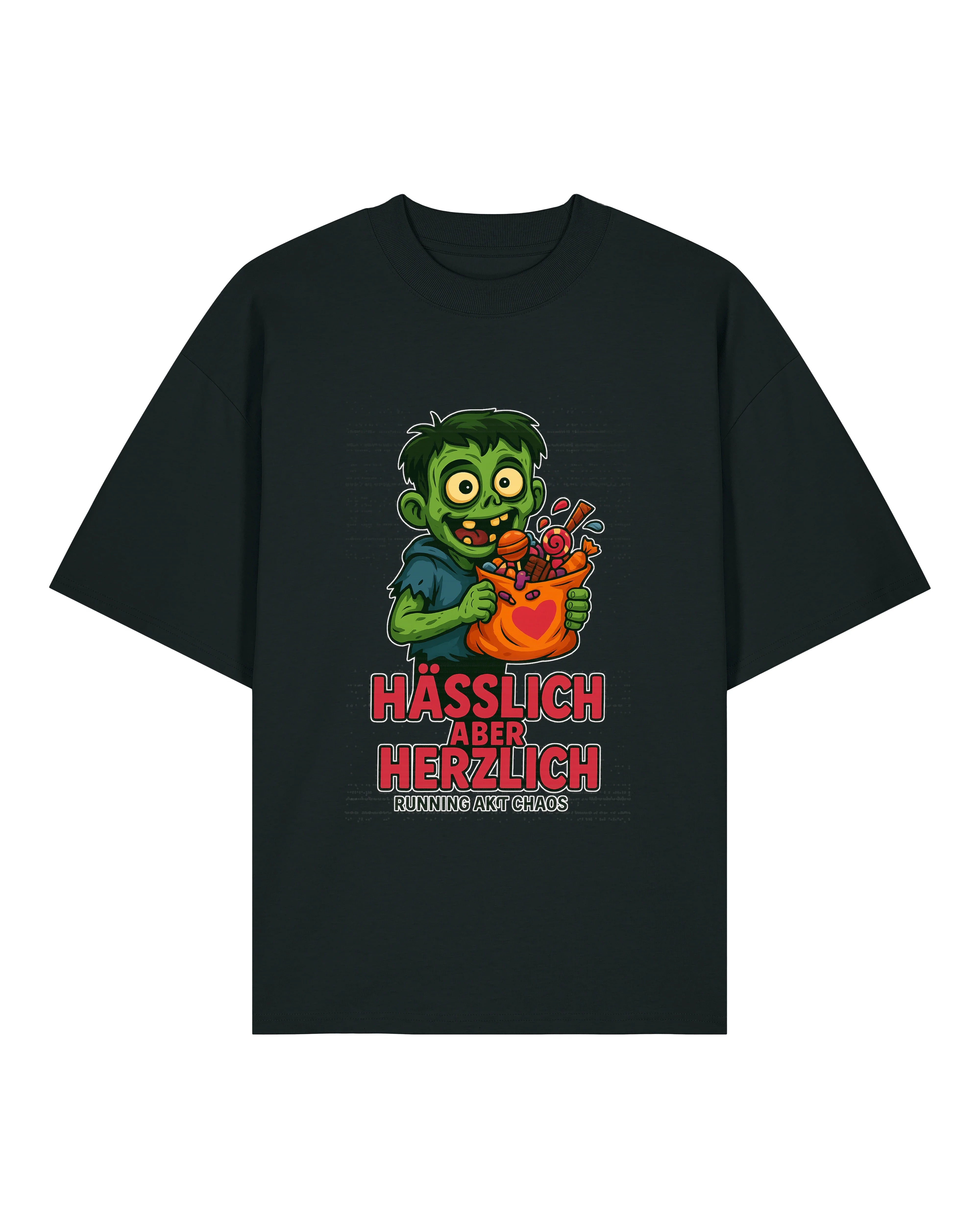 Hässlich aber Herzlich – Zombie Halloween Shirt | Lustiges Premium Unisex T-Shirt – teelavo