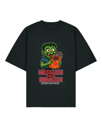 Hässlich aber Herzlich – Zombie Halloween Shirt | Lustiges Premium Unisex T-Shirt – teelavo