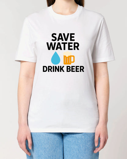Save Water Drink Beer lustiges Bier Shirt Party T-Shirt | teelavo