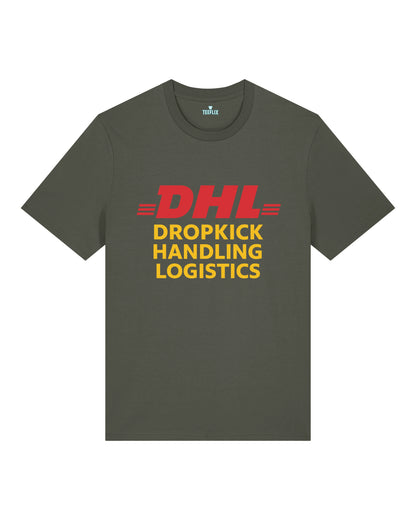 DHL Parodie Dropkick Handling Logistics Lustiges Shirt | teelavo