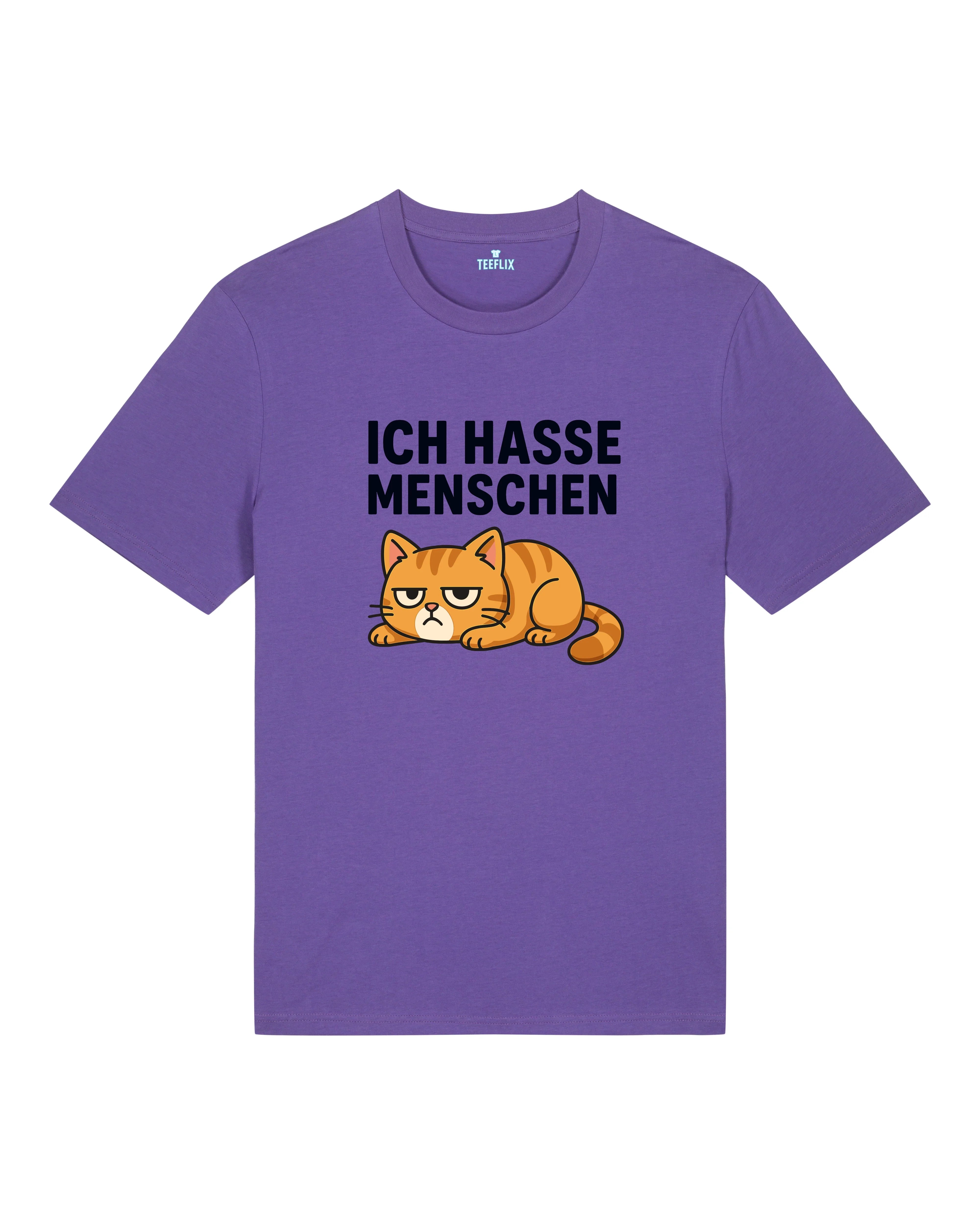 Ich hasse Menschen Lustiges Katzen T-Shirt Spruch | teelavo