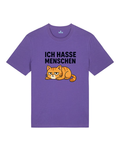 Ich hasse Menschen Lustiges Katzen T-Shirt Spruch | teelavo