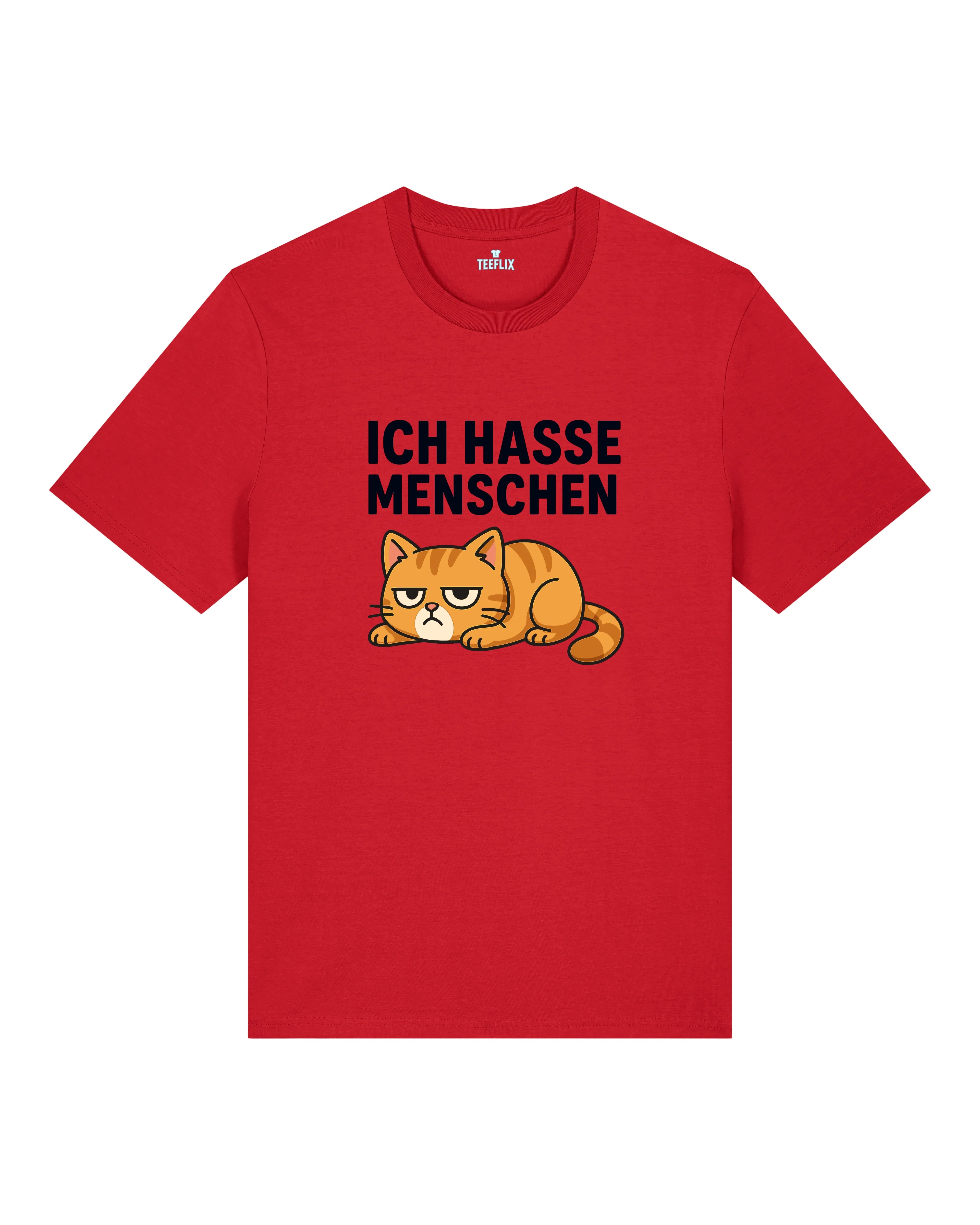 Ich hasse Menschen Lustiges Katzen T-Shirt Spruch | teelavo
