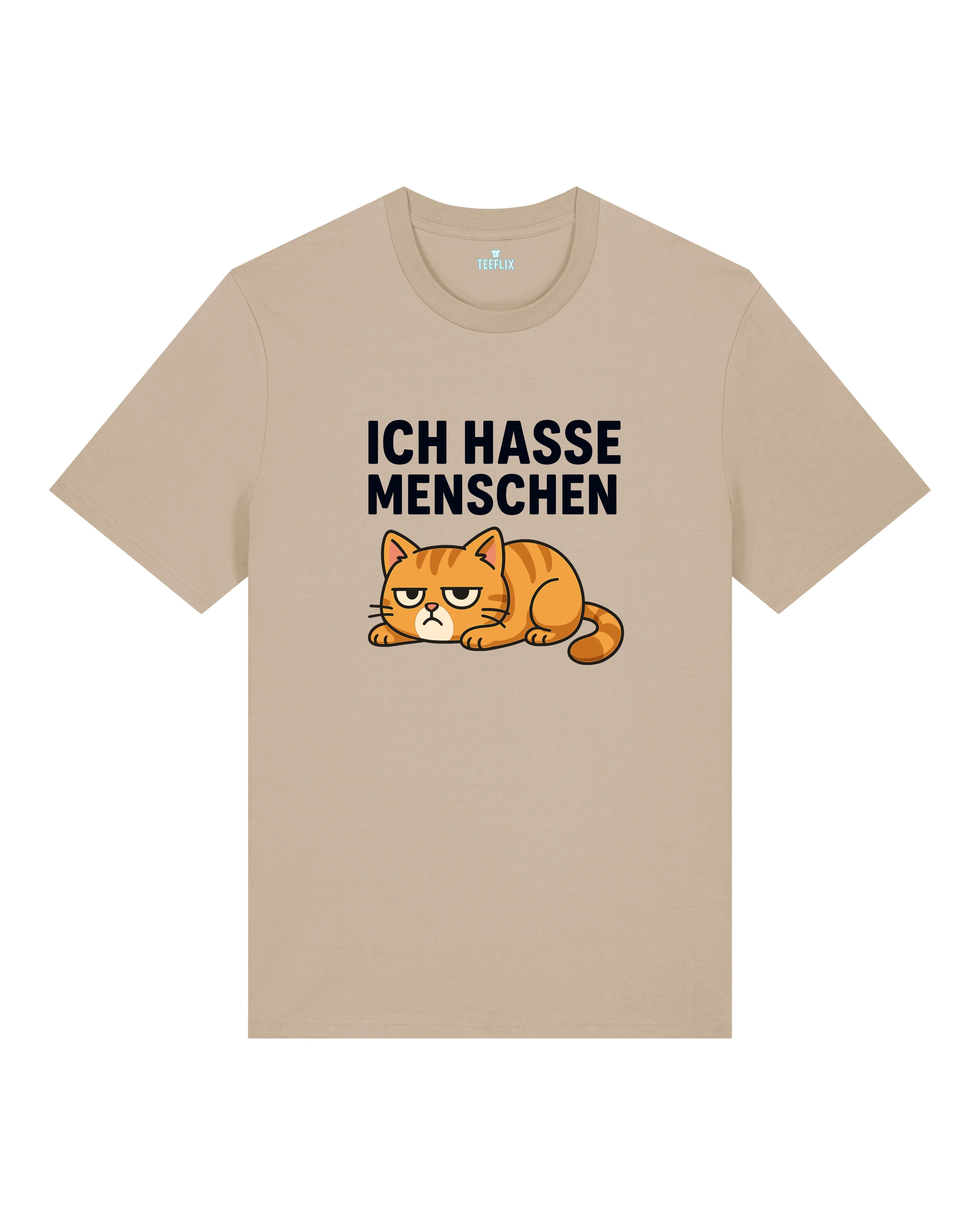 Ich hasse Menschen Lustiges Katzen T-Shirt Spruch | teelavo