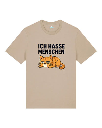 Ich hasse Menschen Lustiges Katzen T-Shirt Spruch | teelavo