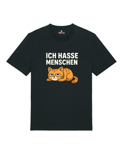 Ich hasse Menschen Lustiges Katzen T-Shirt Spruch | teelavo