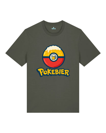 Pokebier T-Shirt Normal Fit | Lustiges Bier Shirt Gaming Parodie | teelavo