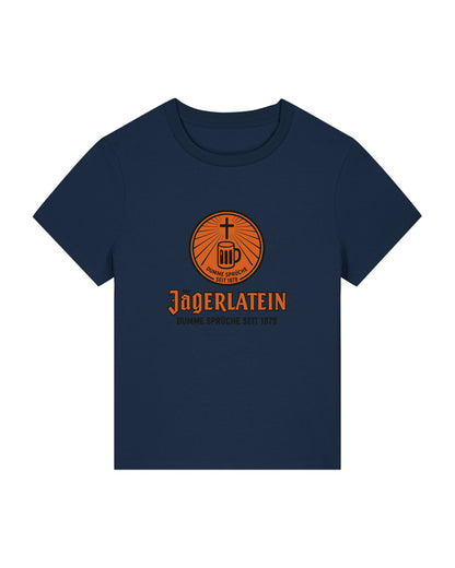 Jägerlatein Damen T-Shirt – Lustiges Sprüche Shirt mit Bier & Kreuz | teelavo