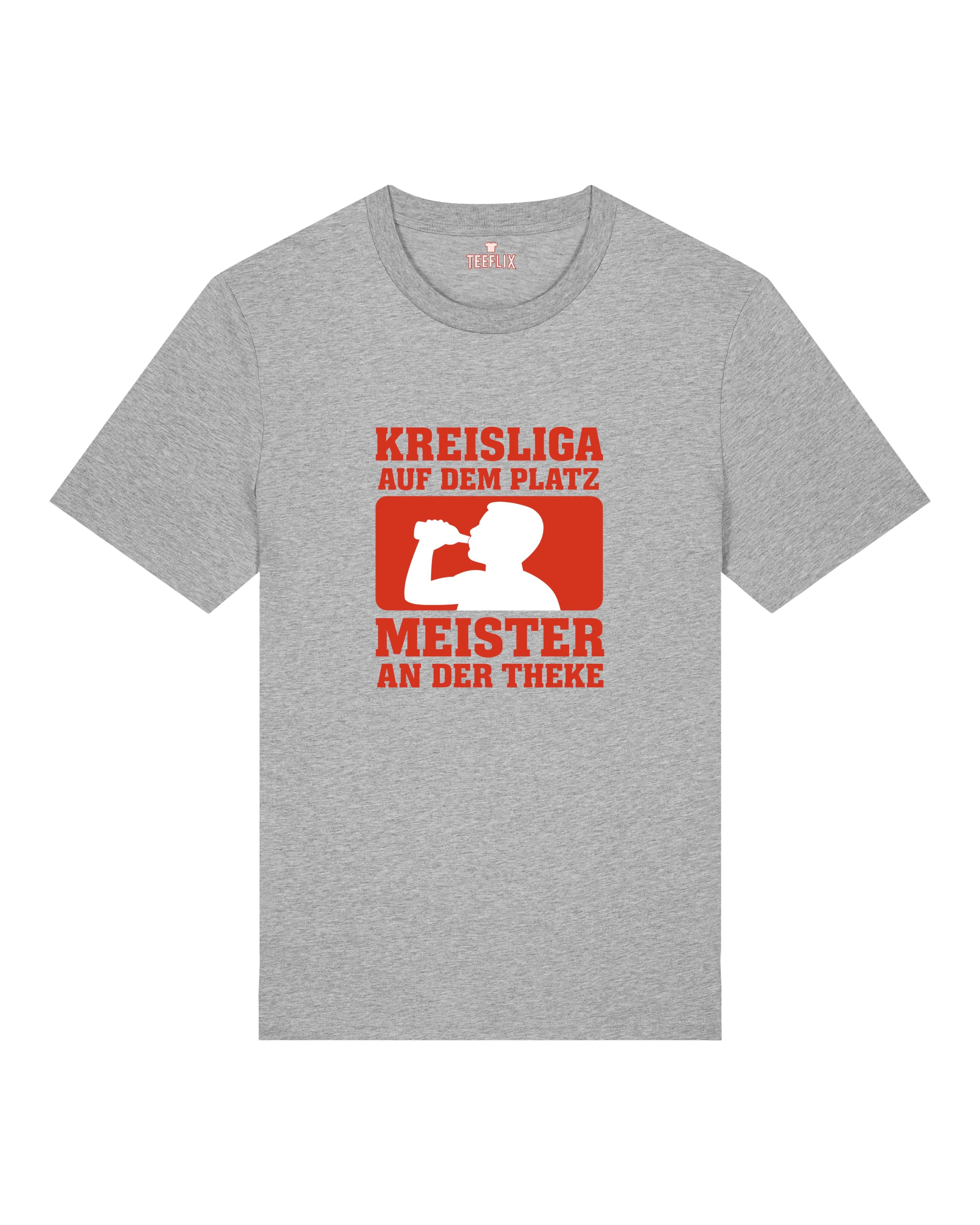 Kreisliga Shirt Meister an der Theke Fußball Spruchshirt | teelavo