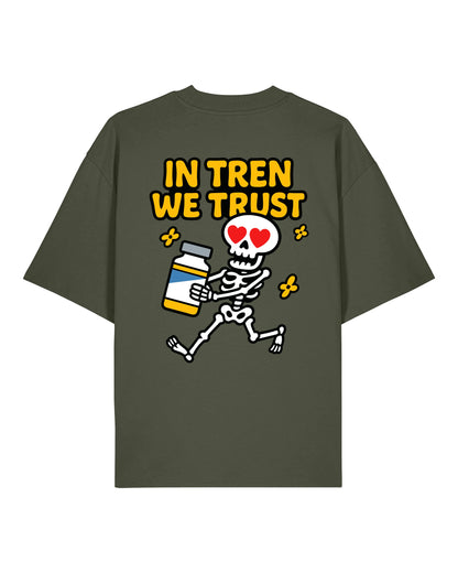 In Tren We Trust Pump Cover Oversized Gym Shirt | teelavo