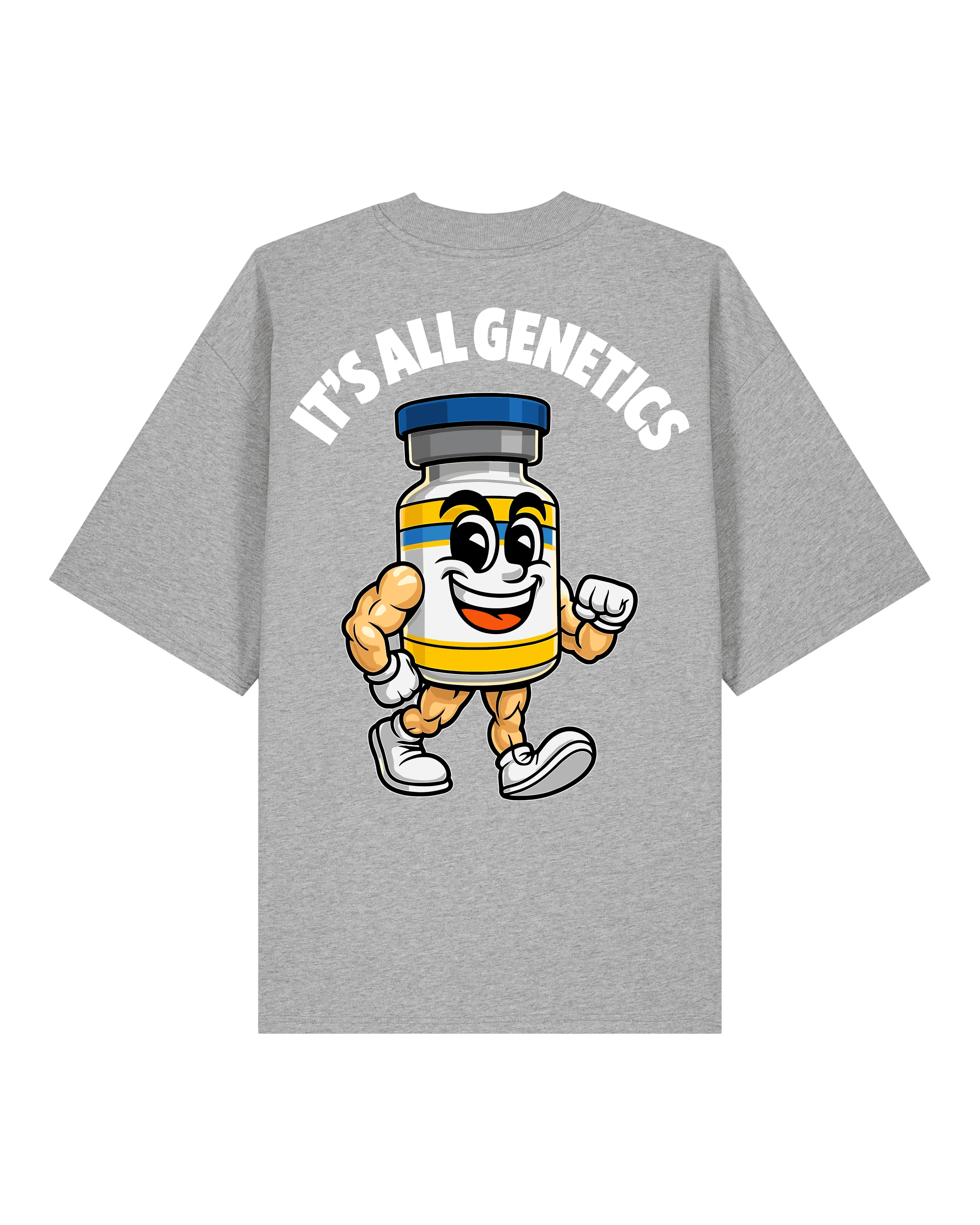 It’s All Genetics Pump Cover Oversized Gym Shirt | teelavo