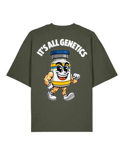 It’s All Genetics Pump Cover Oversized Gym Shirt | teelavo