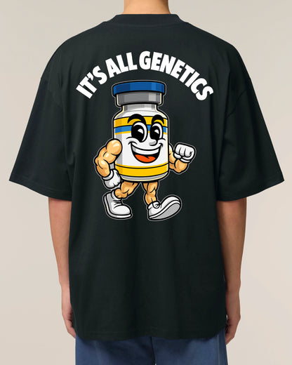 It’s All Genetics Pump Cover Oversized Gym Shirt | teelavo