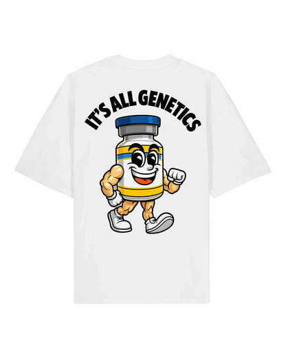 It’s All Genetics Pump Cover Oversized Gym Shirt | teelavo