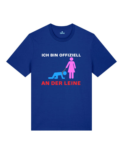 Lustiges JGA Shirt Ich bin offiziell an der Leine | teelavo
